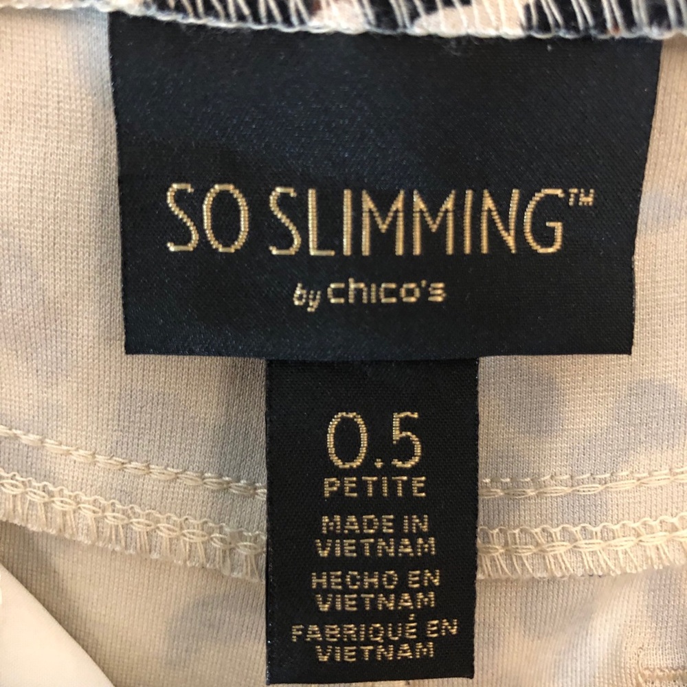 Chico’s So Slimming Fashion Pants Leopard Sz 0.5 - Picture 4 of 13